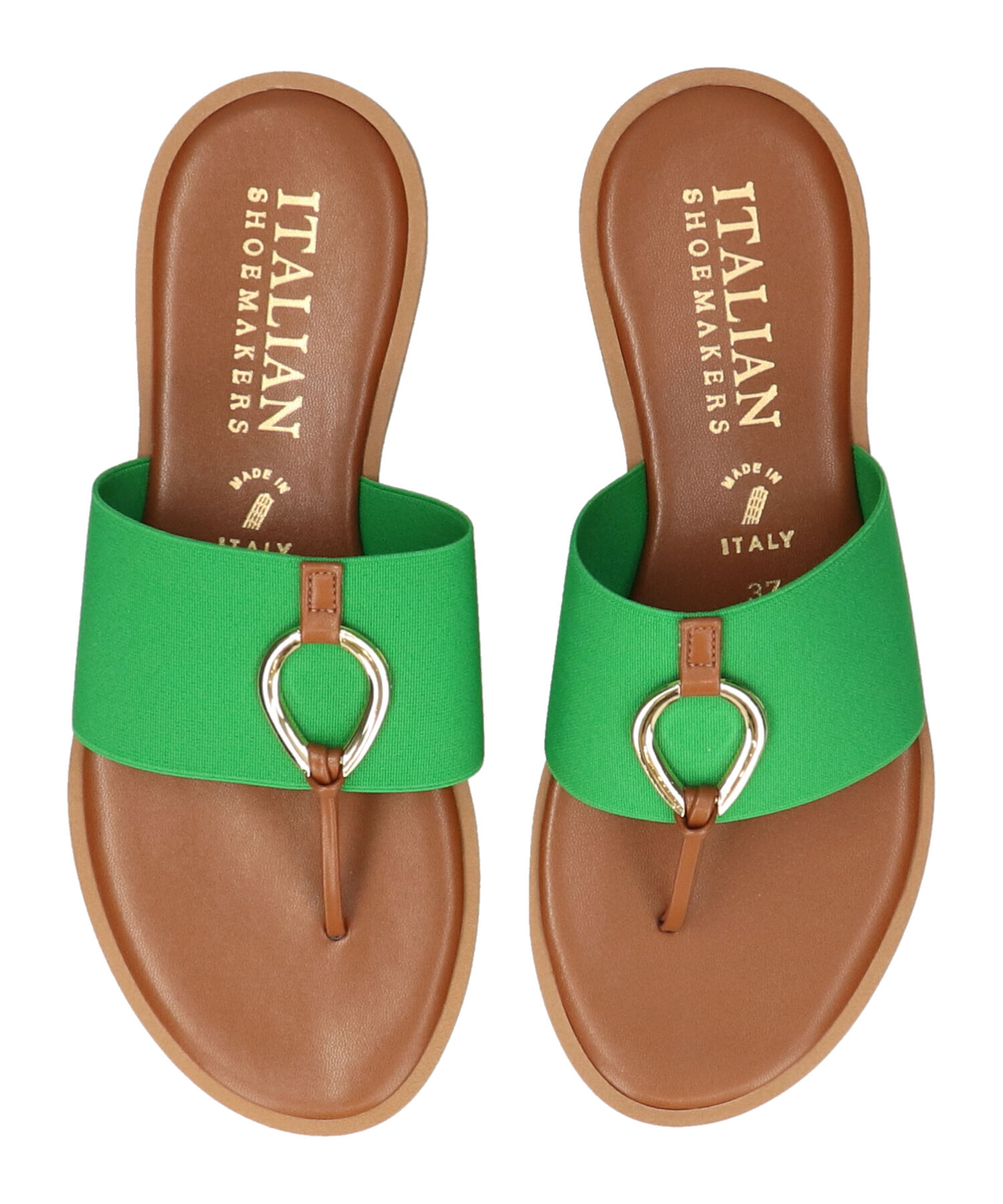 IMPORT SELECT「【ITALIAN SHOEMAKERS】メタルモチーフトングサンダル(952323)」|サンダル|