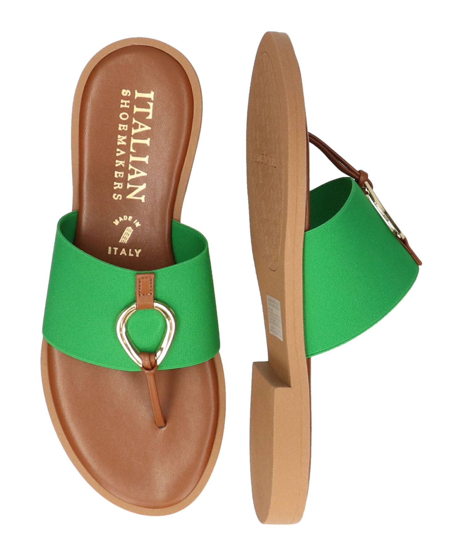 IMPORT SELECT「【ITALIAN SHOEMAKERS】メタルモチーフトングサンダル(952323)」|サンダル|