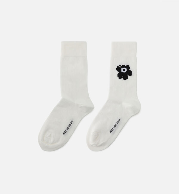 Marimekko「Kasvaa Unikko ソックス」|ソックス|ブラック