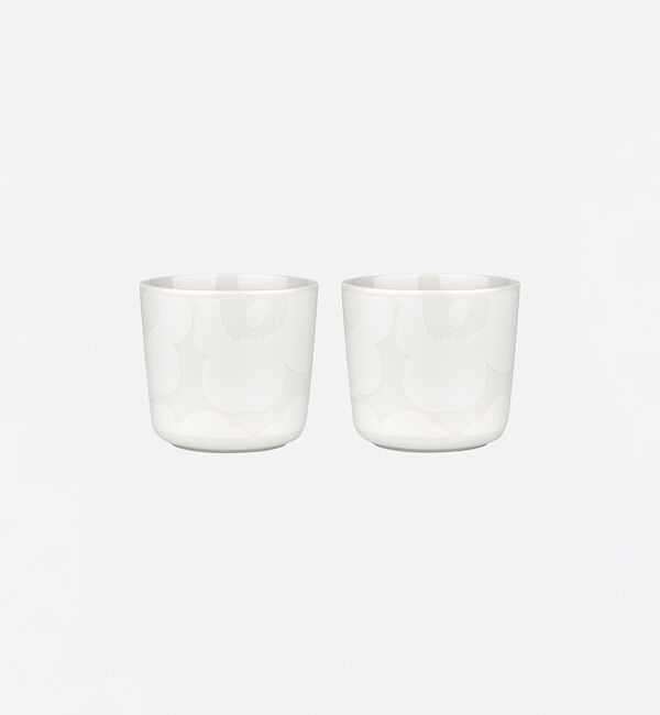 Marimekko「Unikko コーヒーカップセット(ハンドルなし) 200ml」|その他|ﾎﾜｲﾄ&times;ﾅﾁｭﾗﾙﾎﾜｲﾄ