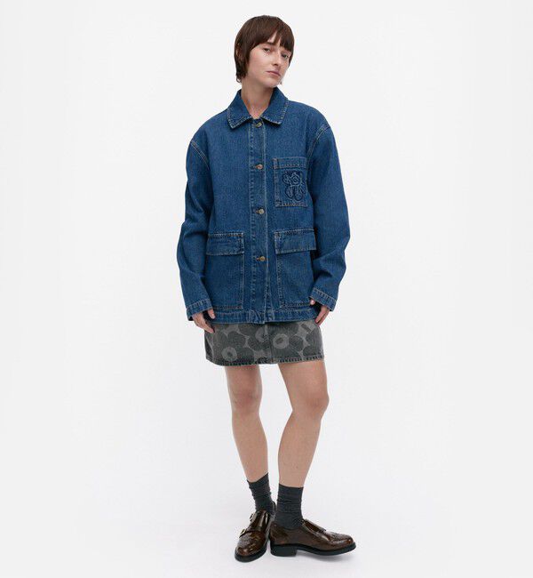 Marimekko「Maridenim Poweri Unikko デニムジャケット」|その他|ユーズドインディゴ