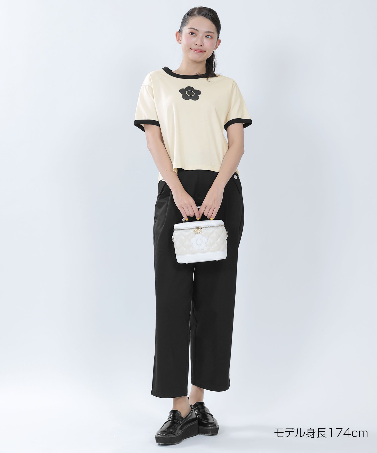 MARY QUANT「デイジーリンガー Tシャツ」|Tシャツ・カットソー|アイボリー