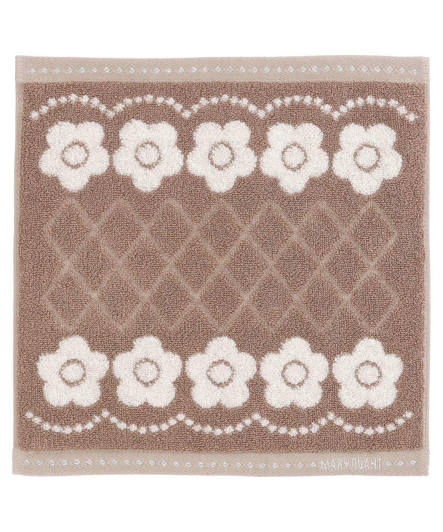 MARY QUANT「スウィートデイジーサンド ミニタオル」|タオル|モカ