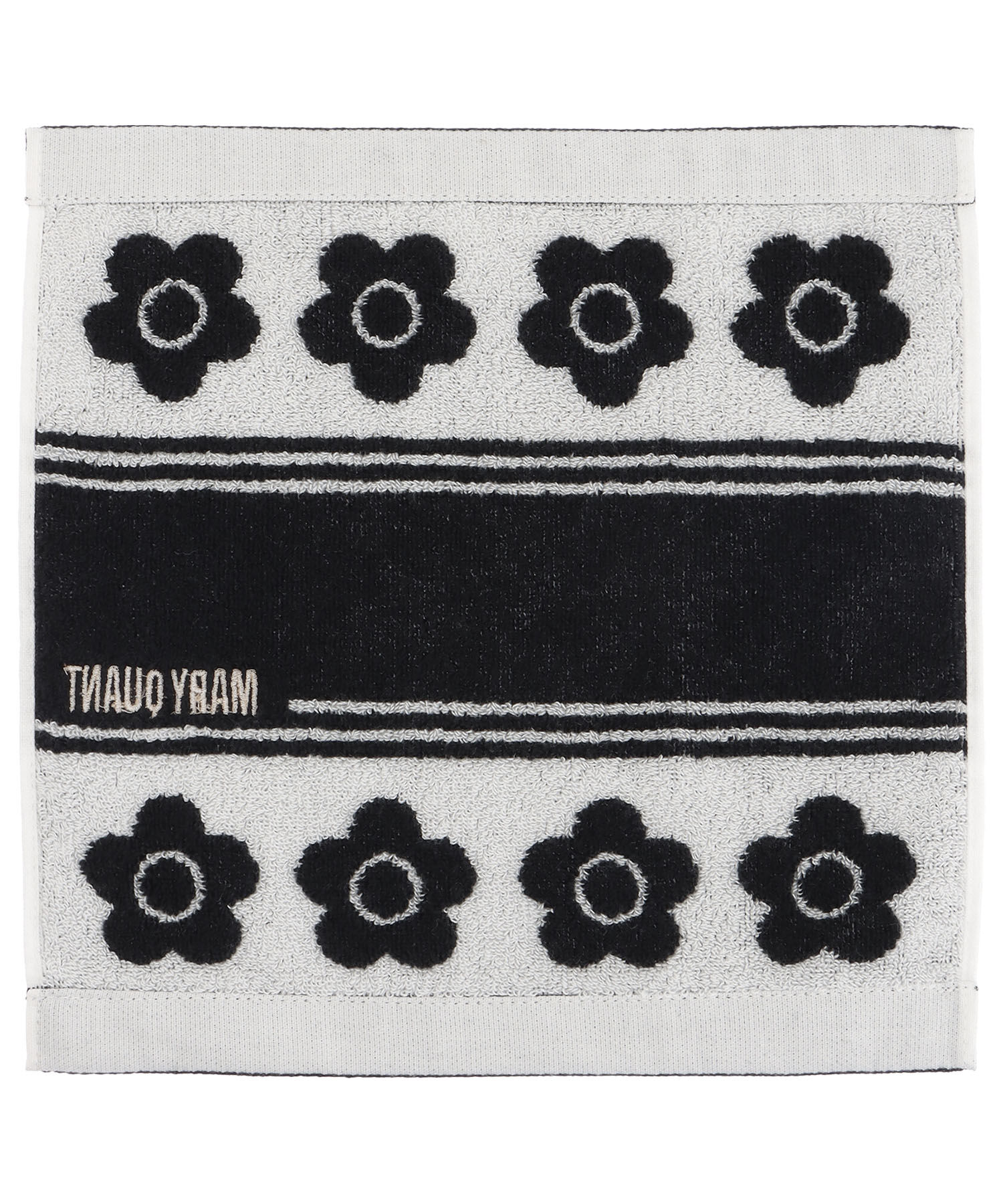 MARY QUANT「ボーダーインデイジー ミニタオル」|タオル|