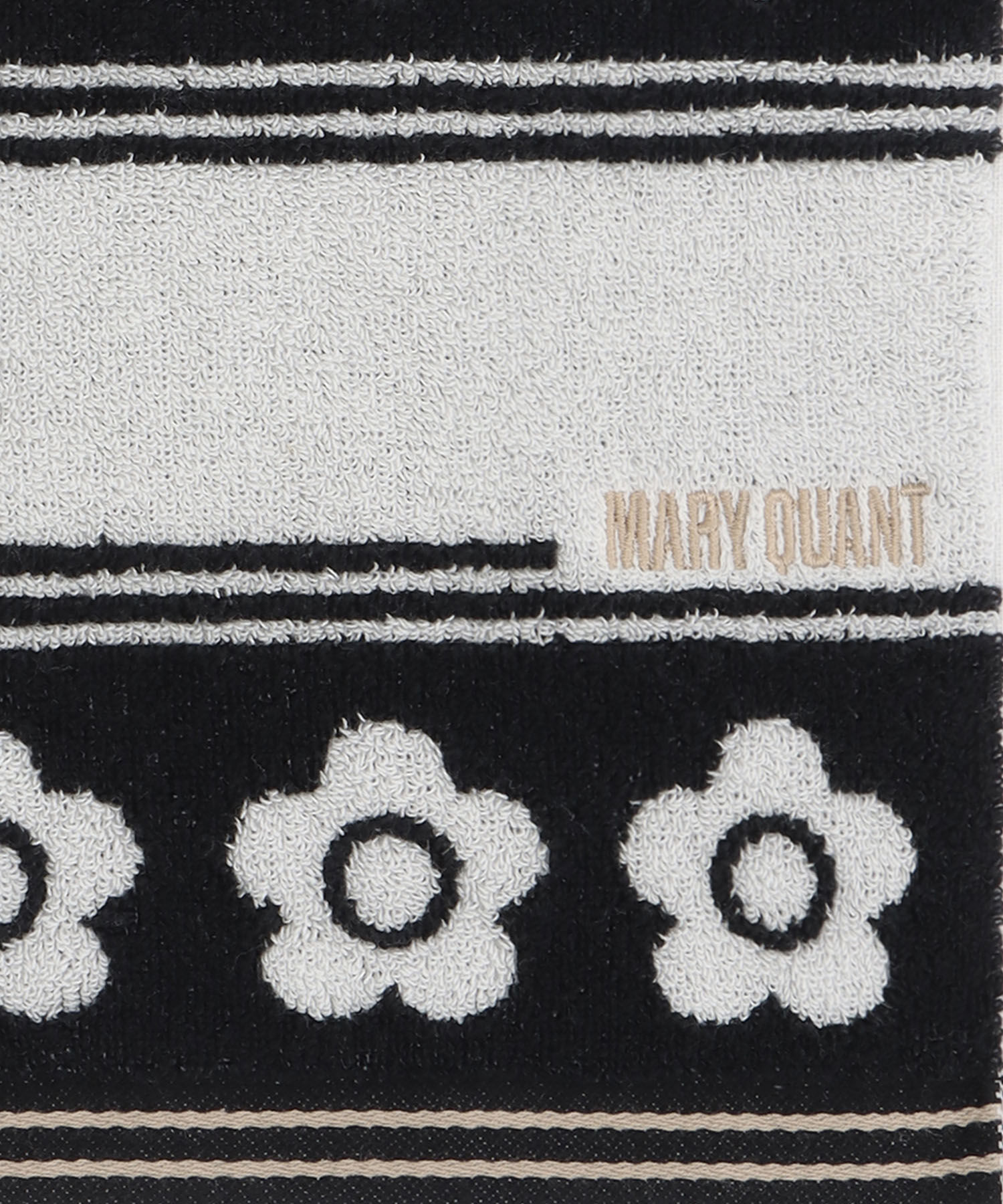 MARY QUANT「ボーダーインデイジー ミニタオル」|タオル|