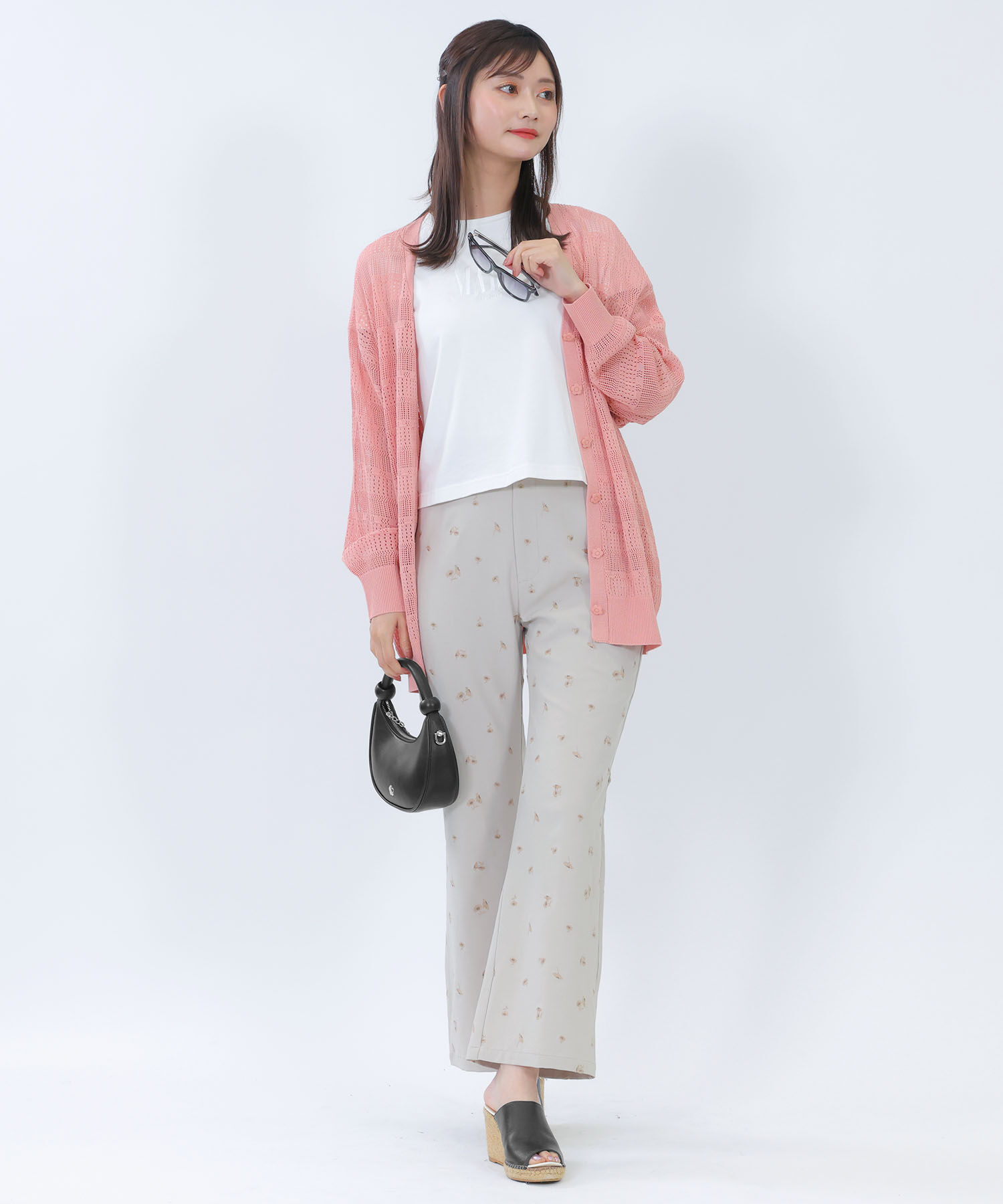 MARY QUANT「ハーフムーンメタルデイジー 2WAYショルダー」|ショルダー・メッセンジャー|