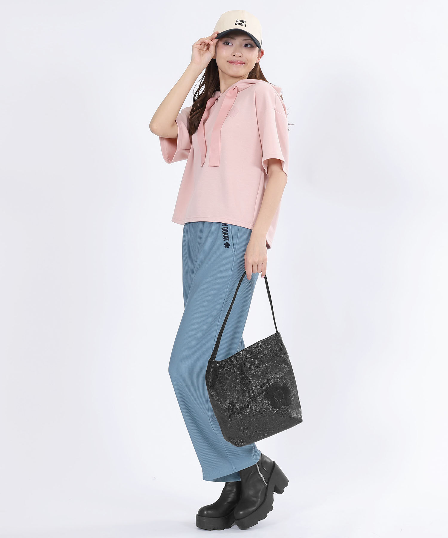 MARY QUANT「メタリックワンハンドル トート」|トートバッグ|