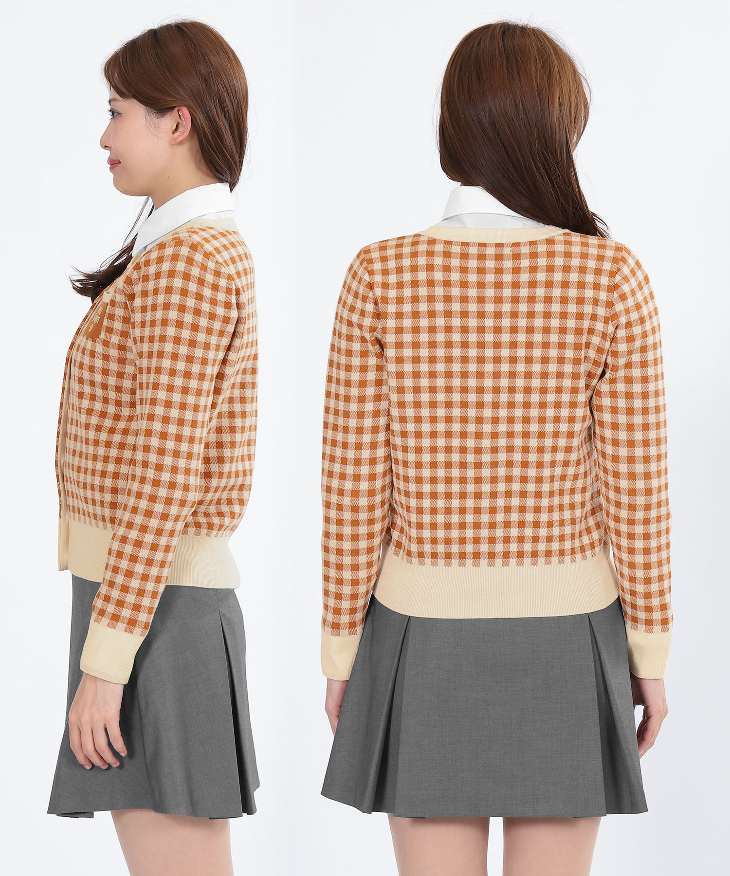 MARY QUANT「レトロロゴバイカラー カーディガン」|カーディガン|