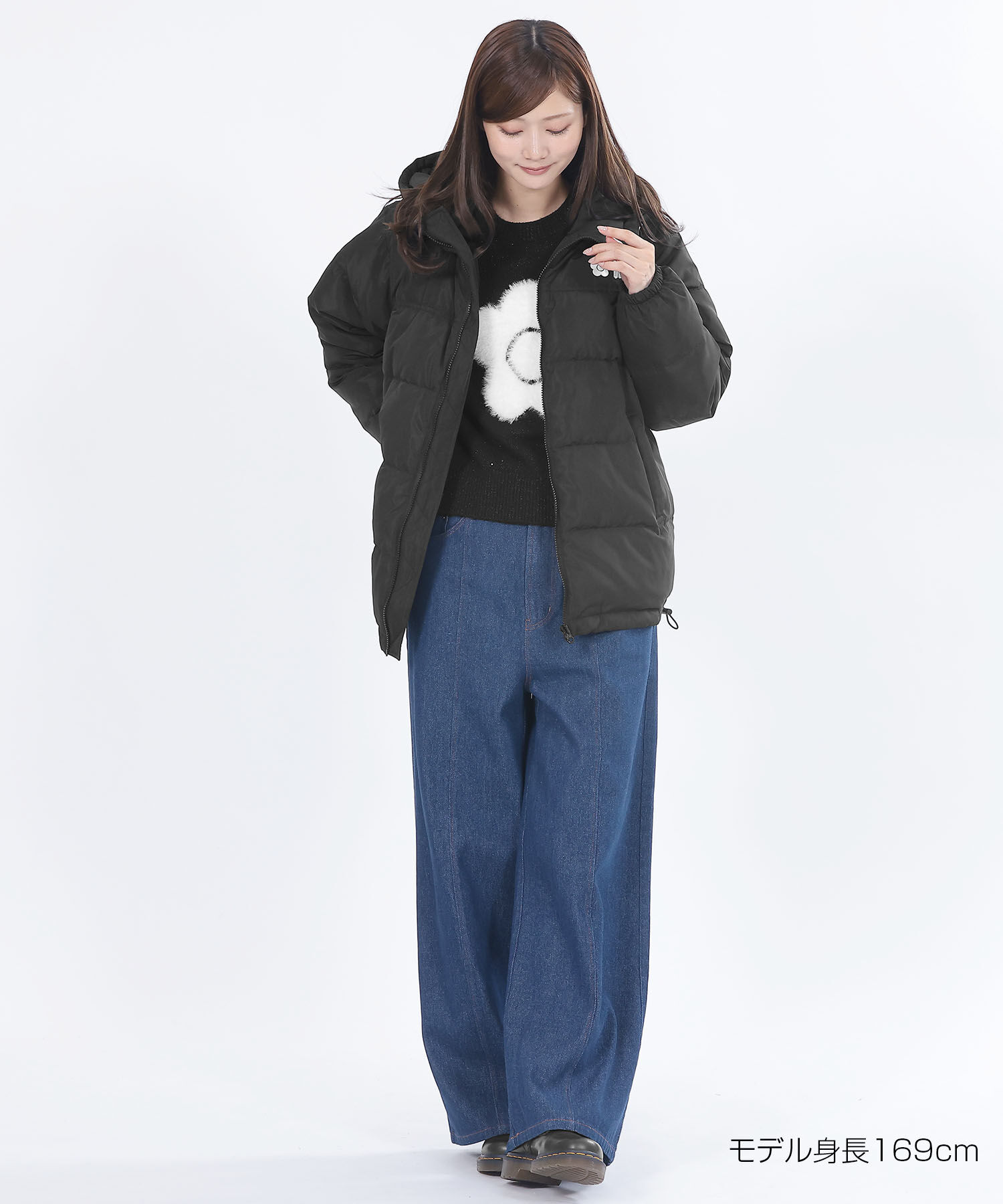 MARY QUANT「ロゴダウンパーカ ブルゾン」|ダウン|