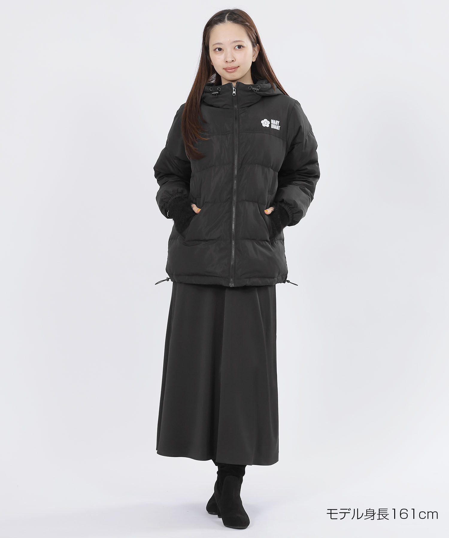 MARY QUANT「ロゴダウンパーカ ブルゾン」|ダウン|