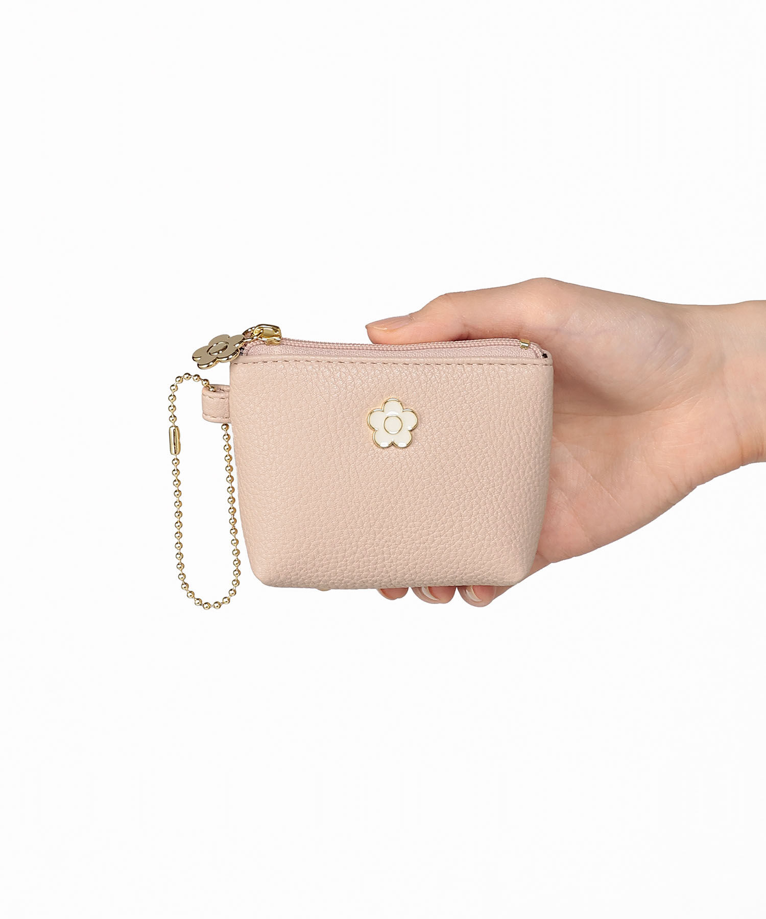 MARY QUANT「シュリンクエポデイジー 舟形ポーチミニミニ」|ポーチ|ピンク