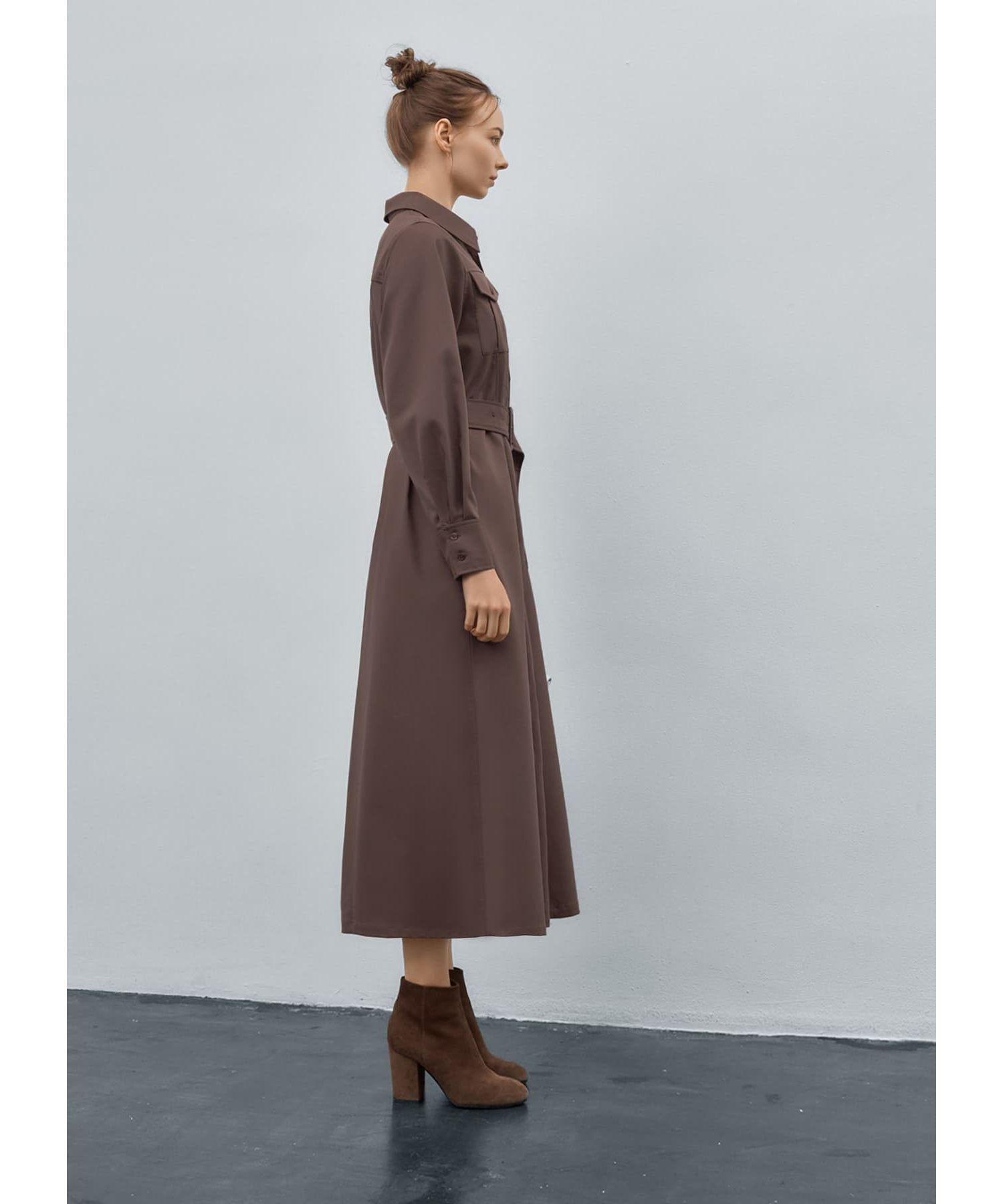 STYLE DELI「【LUXE】ベルト付きシャツワンピース」|ワンピース|