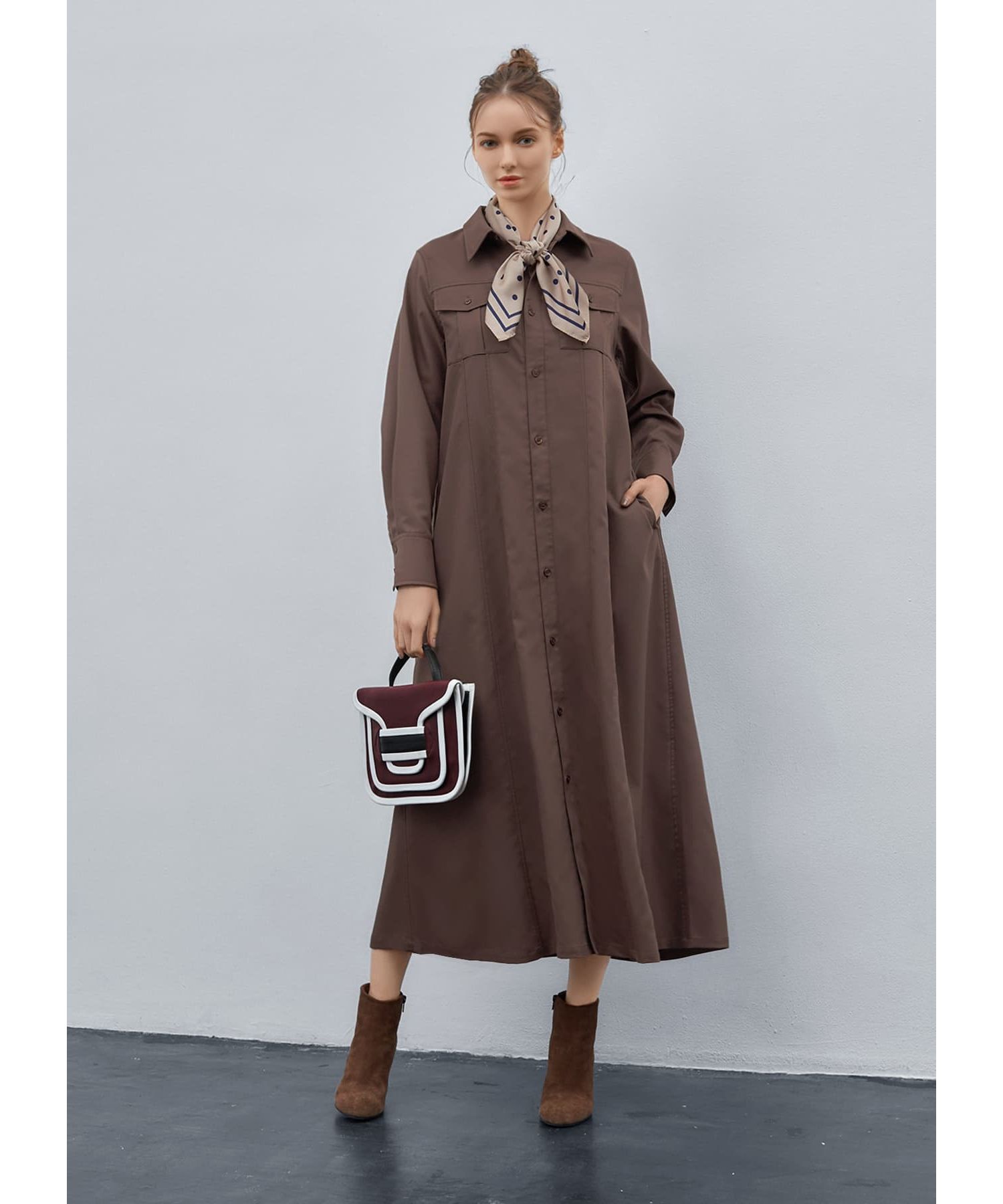 STYLE DELI「【LUXE】ベルト付きシャツワンピース」|ワンピース|