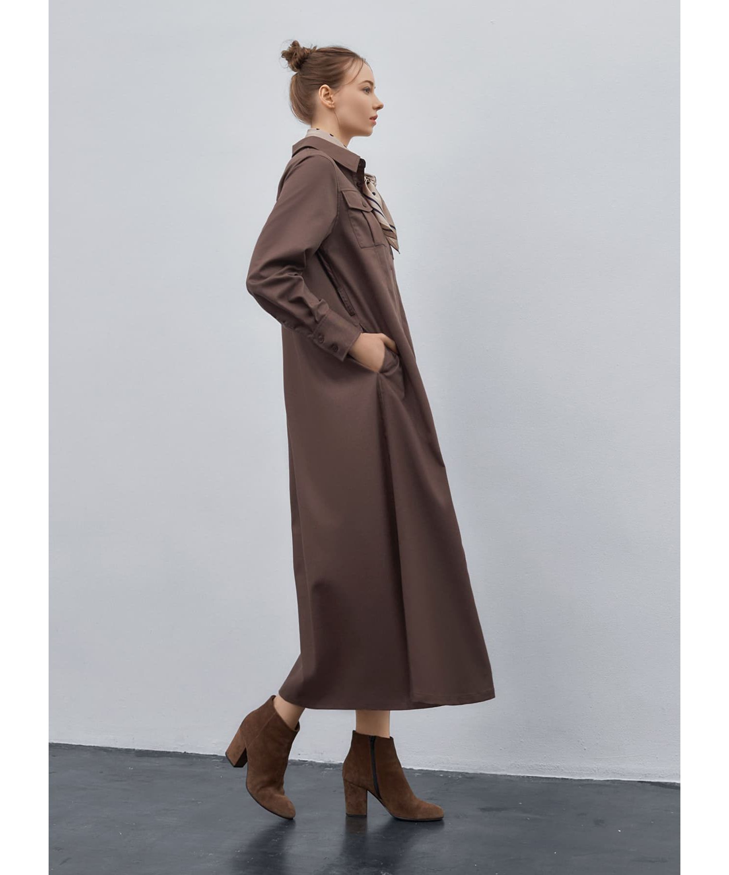 STYLE DELI「【LUXE】ベルト付きシャツワンピース」|ワンピース|