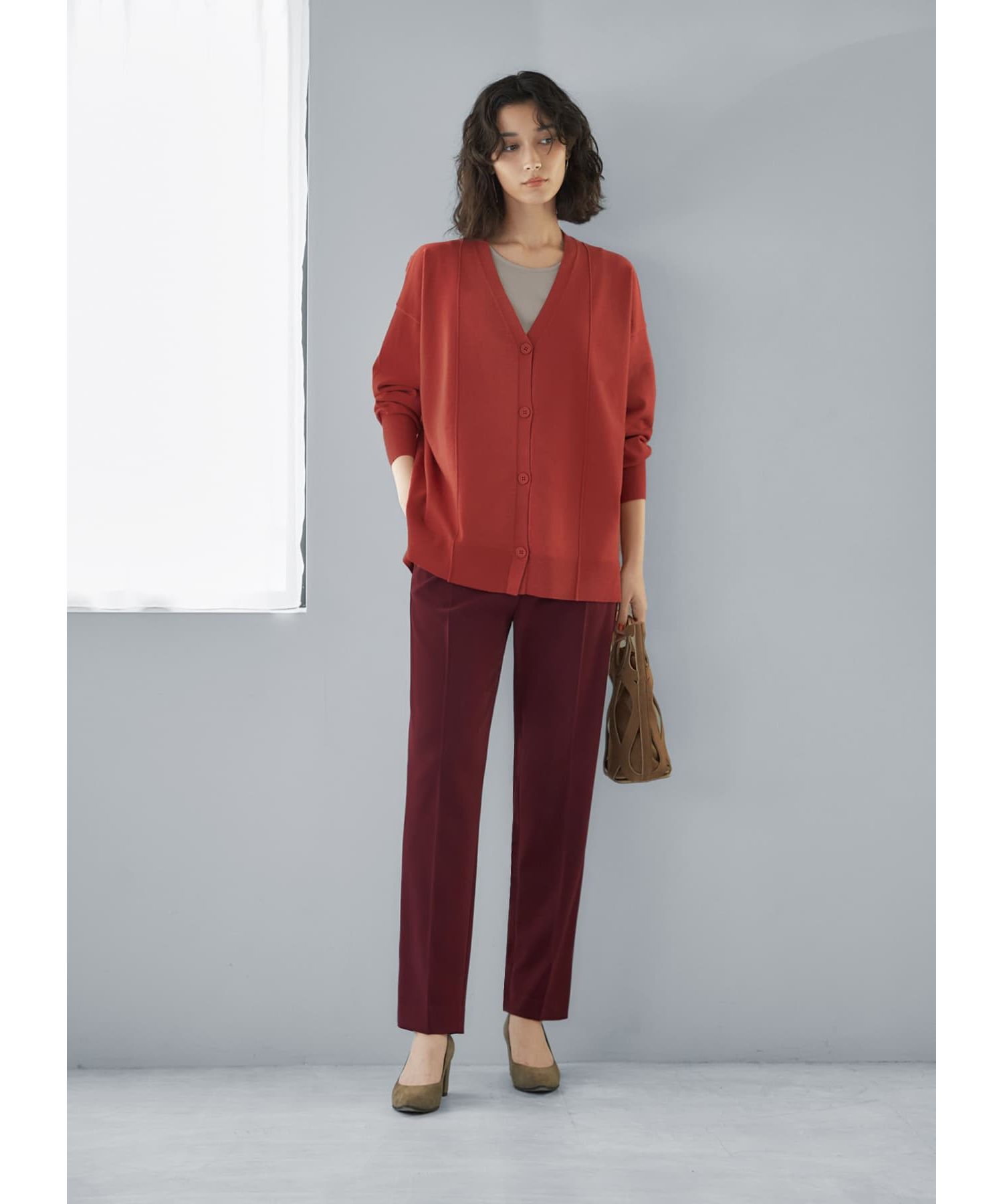 STYLE DELI「切替ワイドカーディガンB」|ニット・セーター|