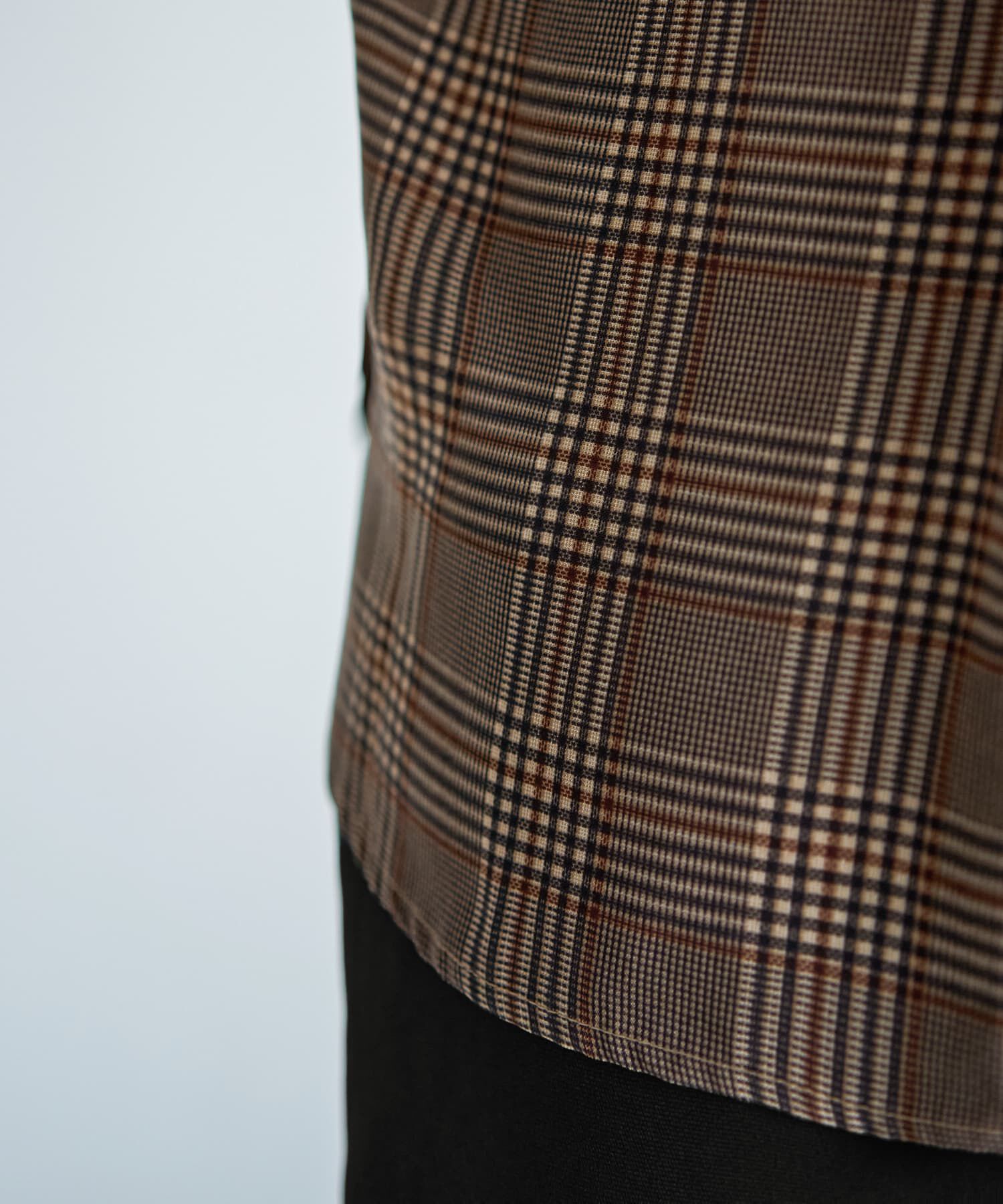 STYLE DELI「【LUXE】マットサテンチェック柄シャツ」|シャツ・ブラウス|