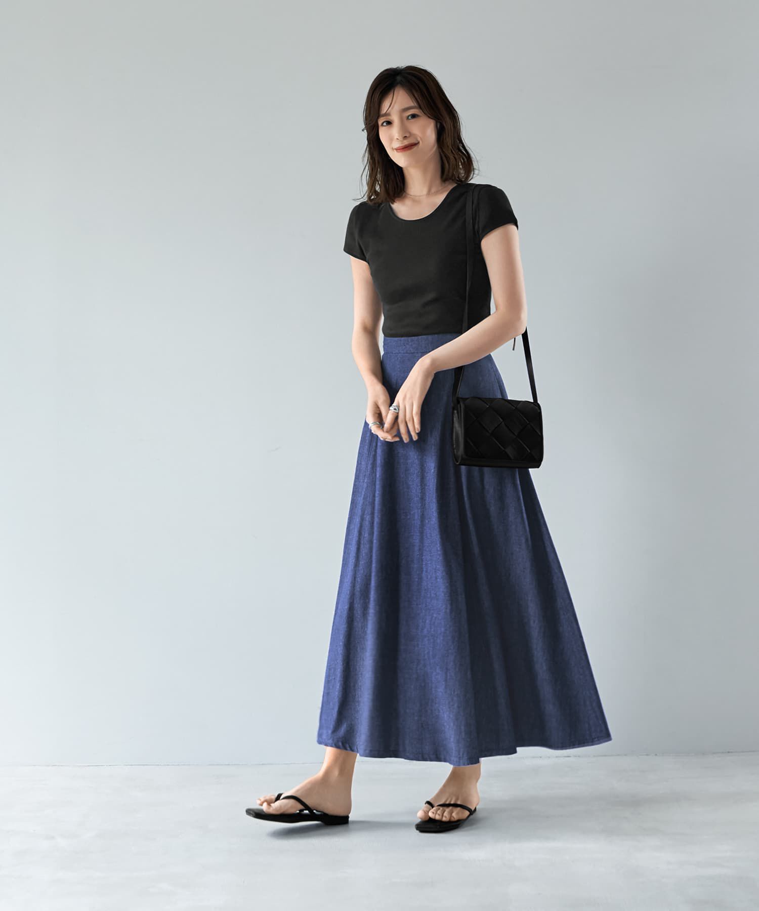 STYLE DELI「【セット対応】サマーデニムフレアスカート」|スカート|