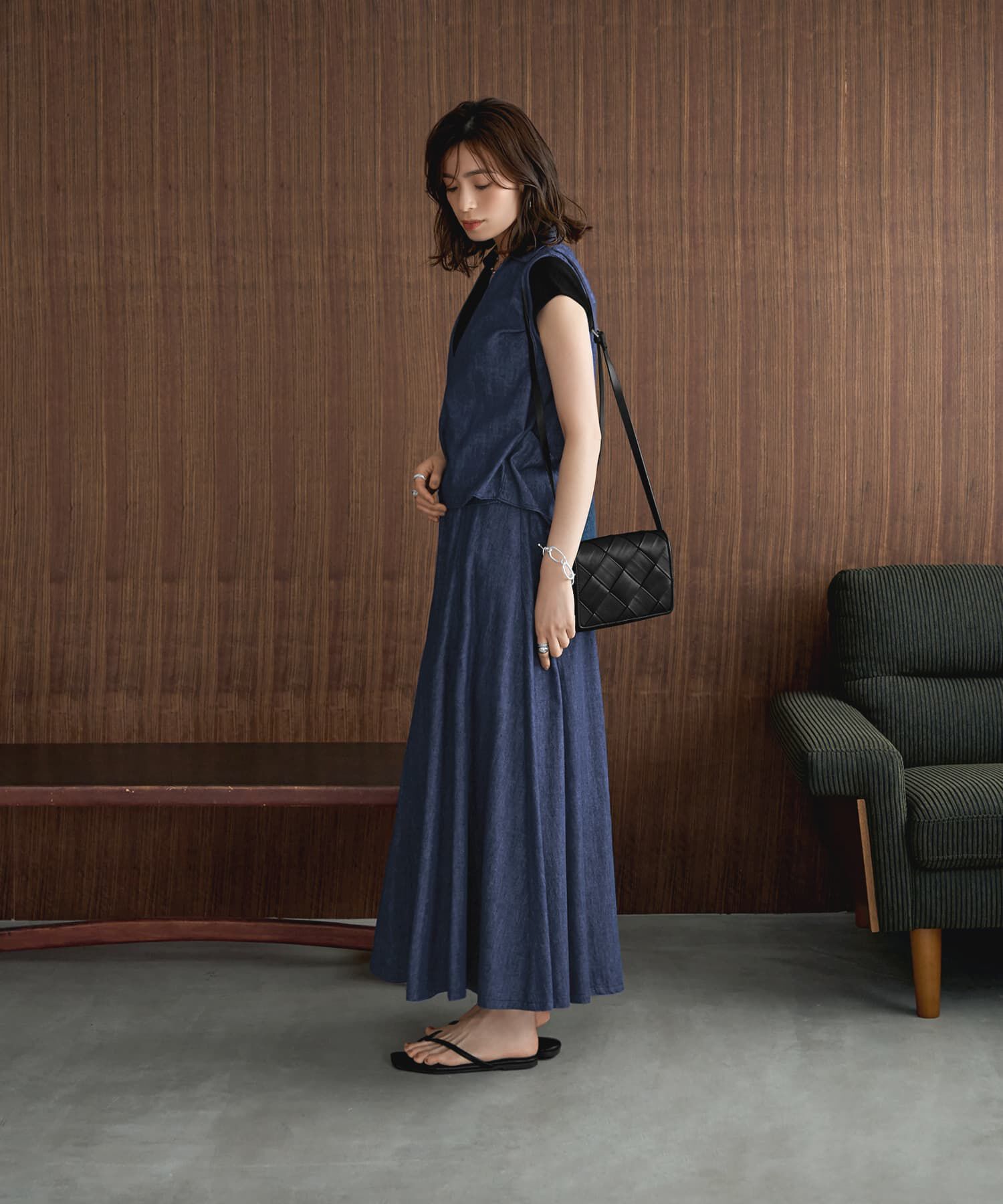 STYLE DELI「【セット対応】サマーデニムフレアスカート」|スカート|