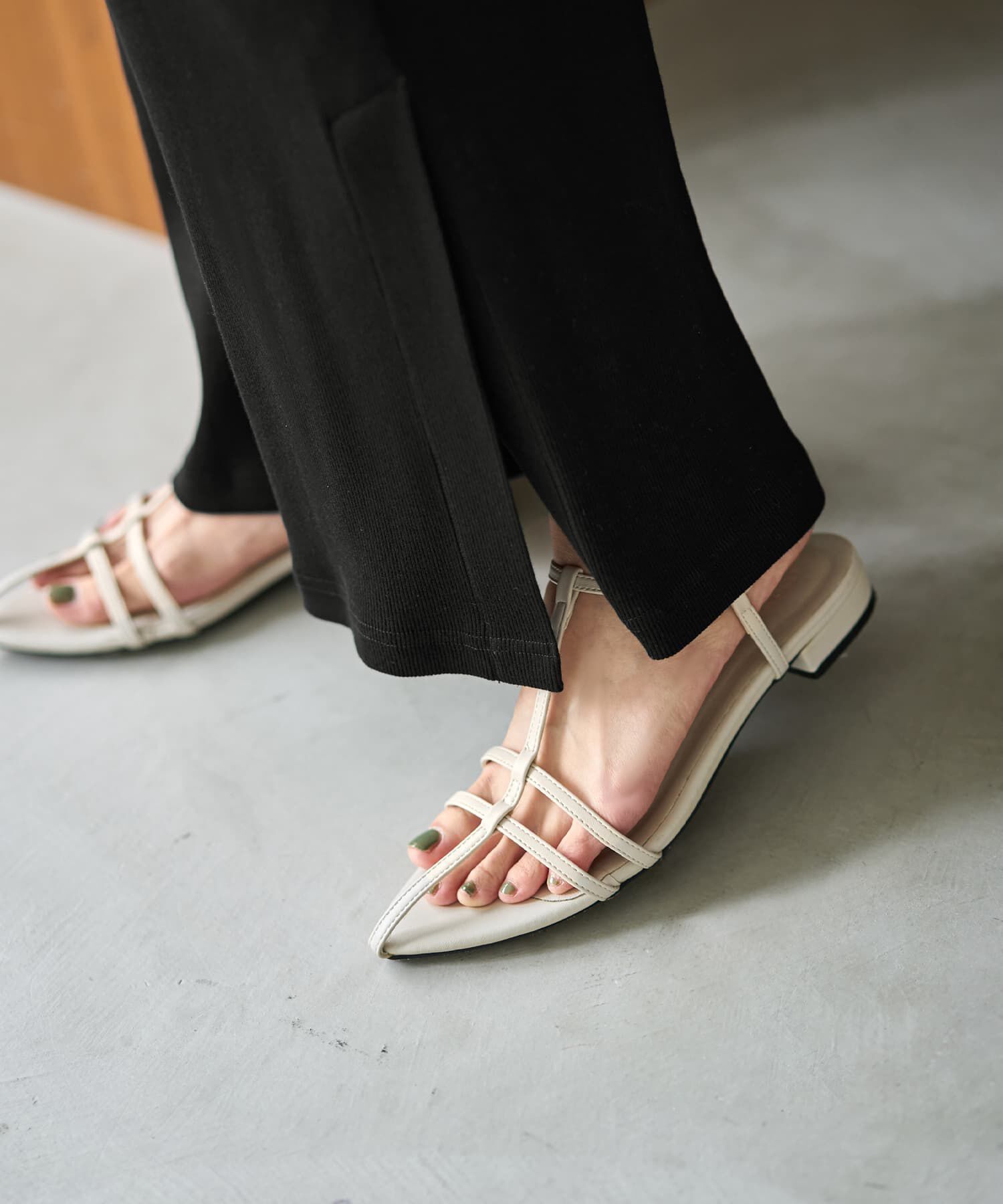 STYLE DELI「【Made in JAPAN】涼しい綿テレコ裾ベンツスリットパンツ」|その他|