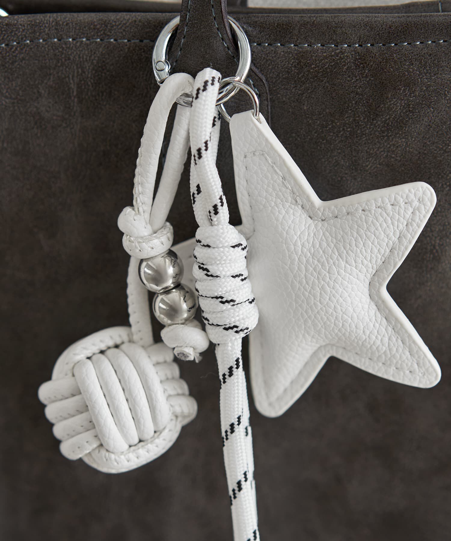 STYLE DELI「フェイクレザーSTARチャーム」|チャーム・キーホルダー|