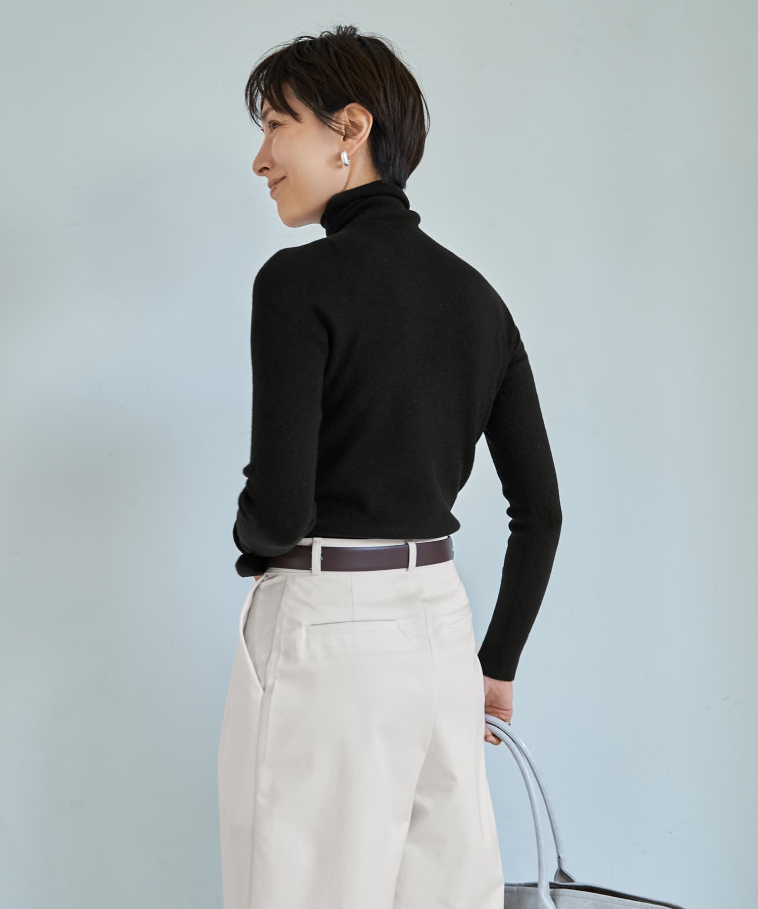 STYLE DELI「もっちりタートルリブニットトップス」|ニット・セーター|