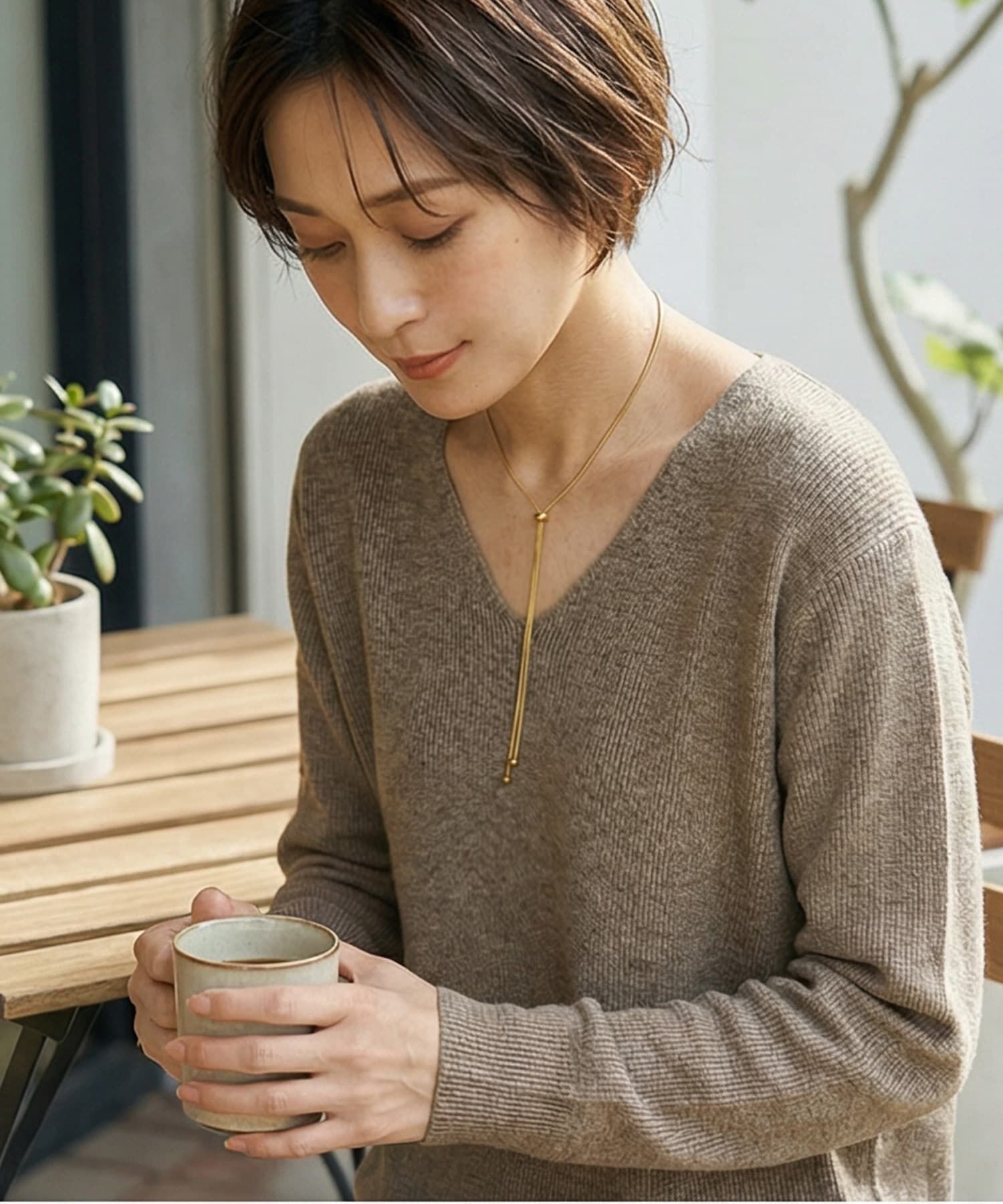 STYLE DELI「【DELI by】Yライン ロングネックレス」|ネックレス|