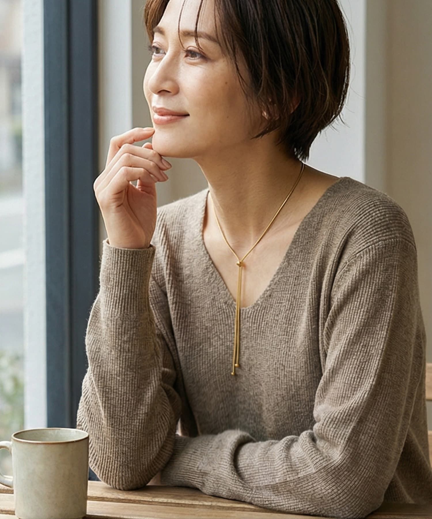 STYLE DELI「【DELI by】Yライン ロングネックレス」|ネックレス|