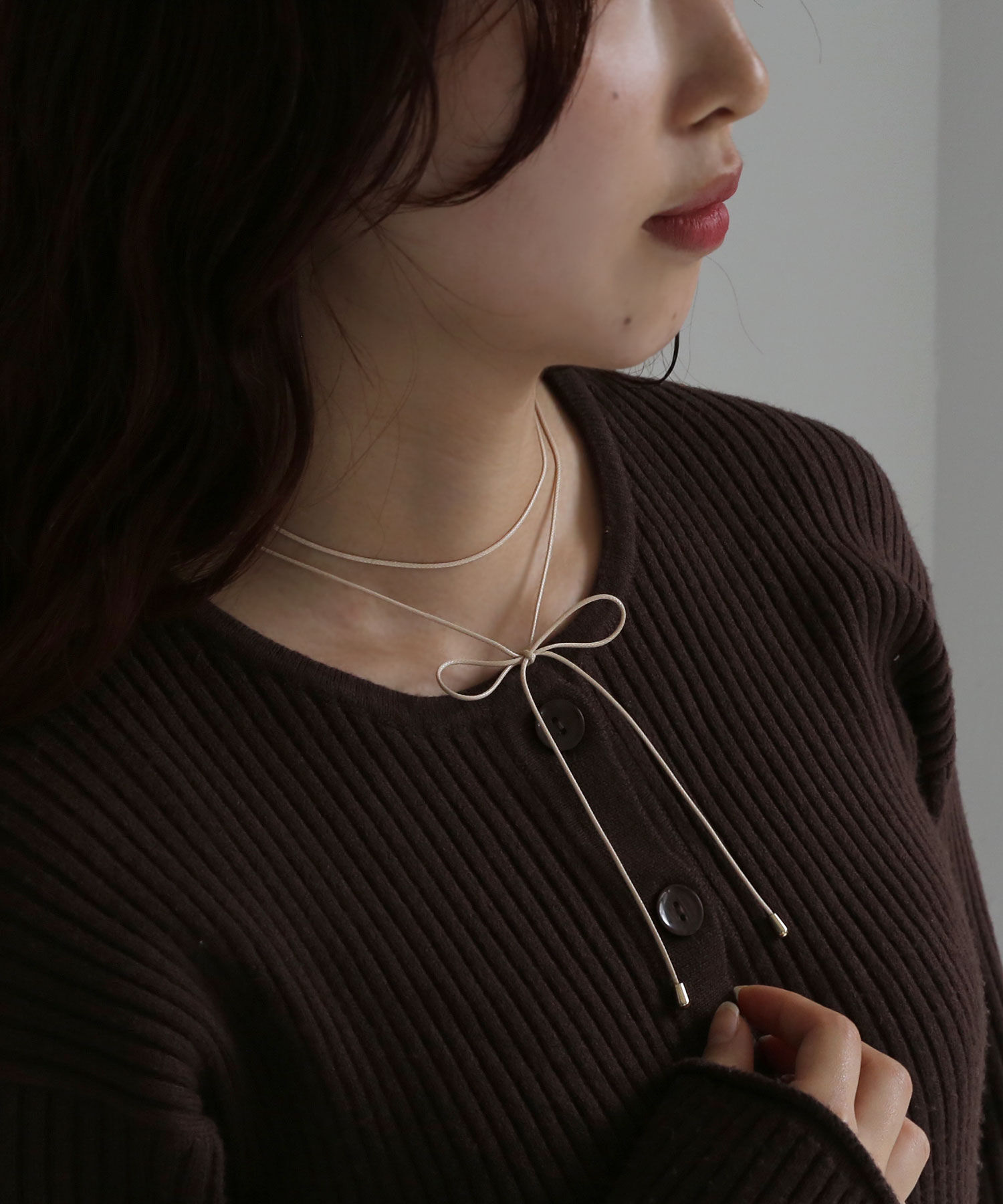 colleca la「2連リボンコードチョーカー」|ネックレス|