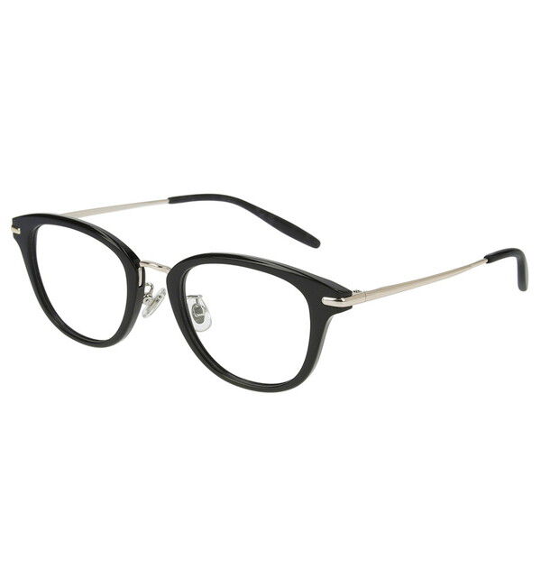  「ウェリントン型 メガネ｜軽量 チタン プラスチック Zoff CLASSIC レンズ交換券付き」|メガネ|ブラック