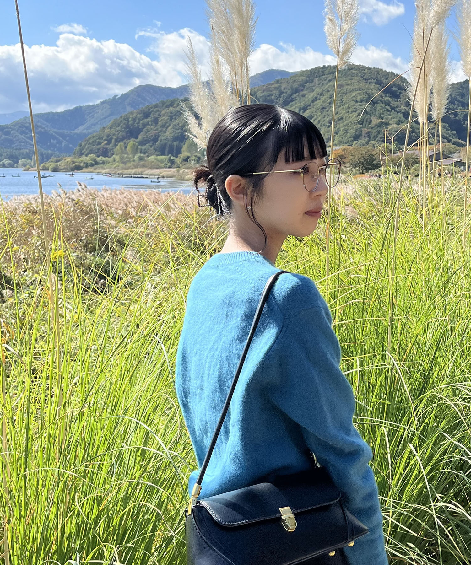  「[中顔面短縮みえメガネ]ボストン型 メガネ （レンズ交換券付き）メタルフレーム Zoff ブラックゴールド」|メガネ|