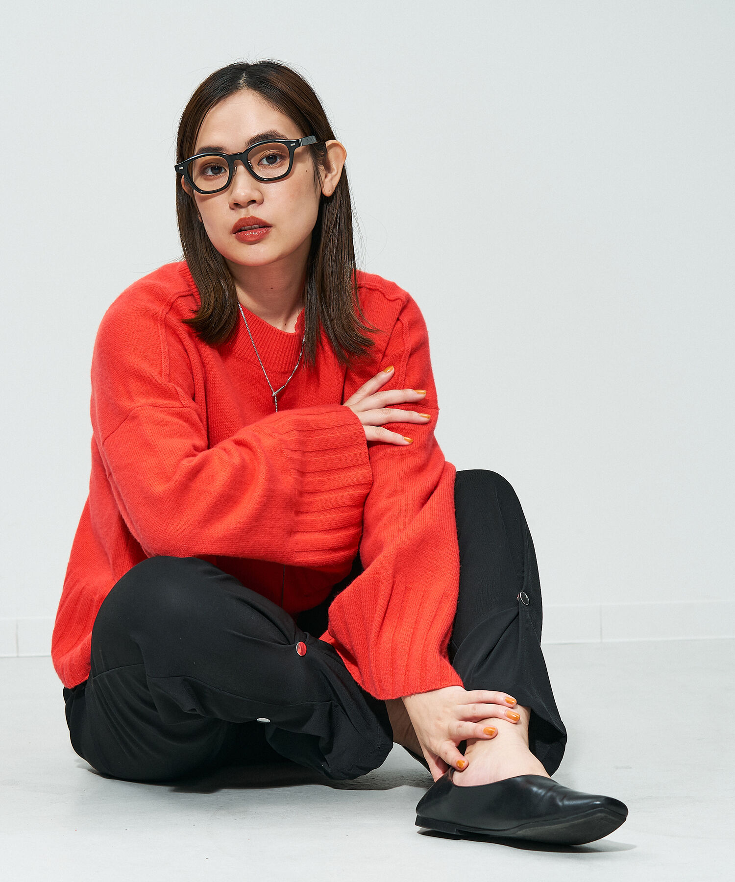  「Zoff｜STUDIO SEVEN｜ウェリントン型 メガネ｜太縁メガネ｜プラスチックフレーム レンズ交換券付き」|メガネ|ブラック