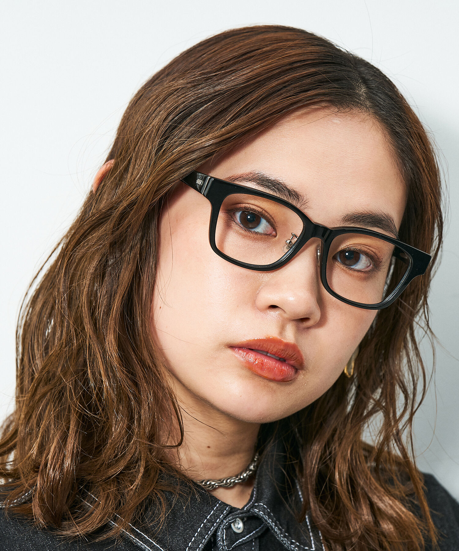  「Zoff｜STUDIO SEVEN｜ウェリントン型 メガネ 黒縁 太縁フレーム クリアフレーム レンズ交換券付き」|メガネ|