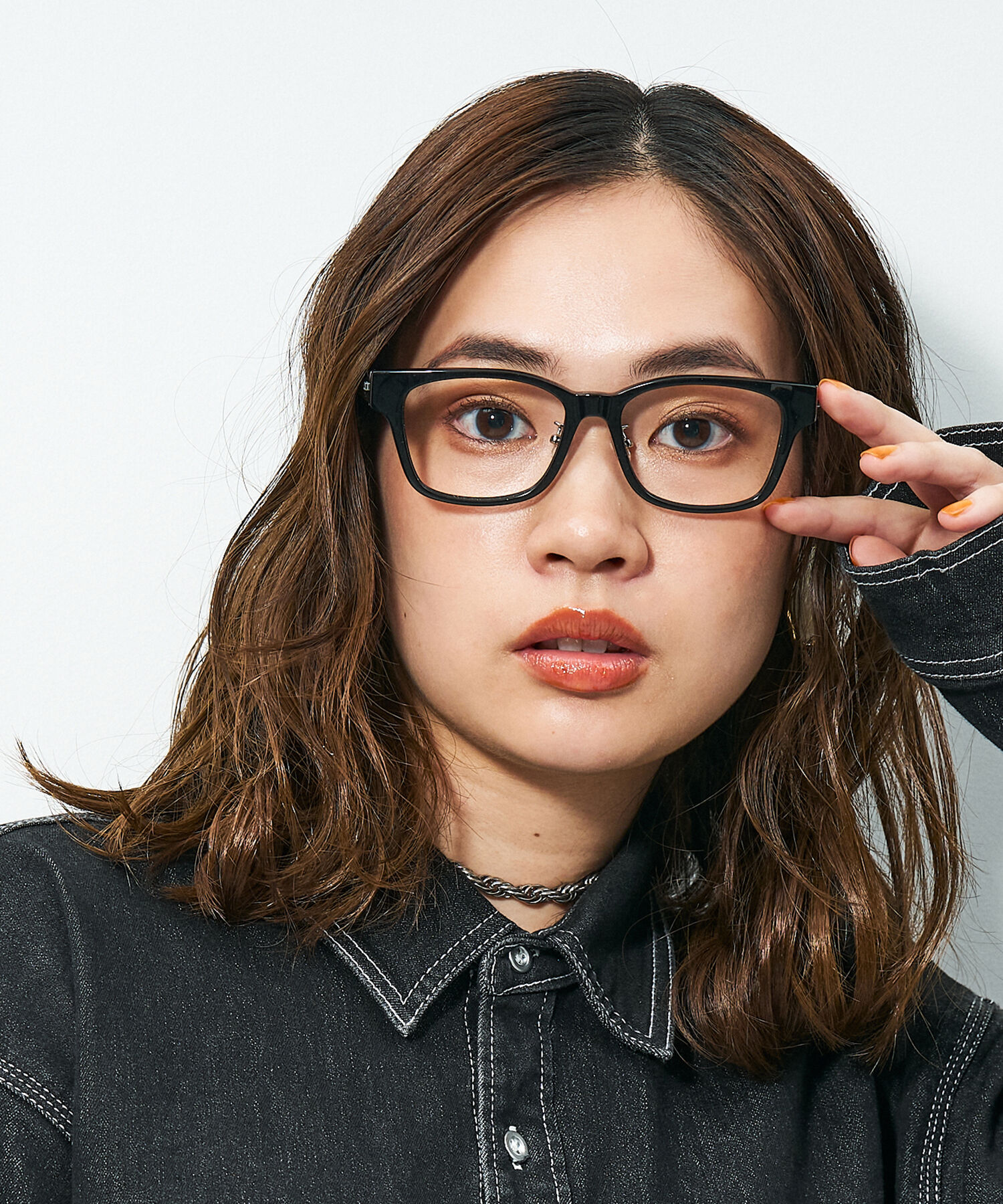  「Zoff｜STUDIO SEVEN｜ウェリントン型 メガネ 黒縁 太縁フレーム クリアフレーム レンズ交換券付き」|メガネ|