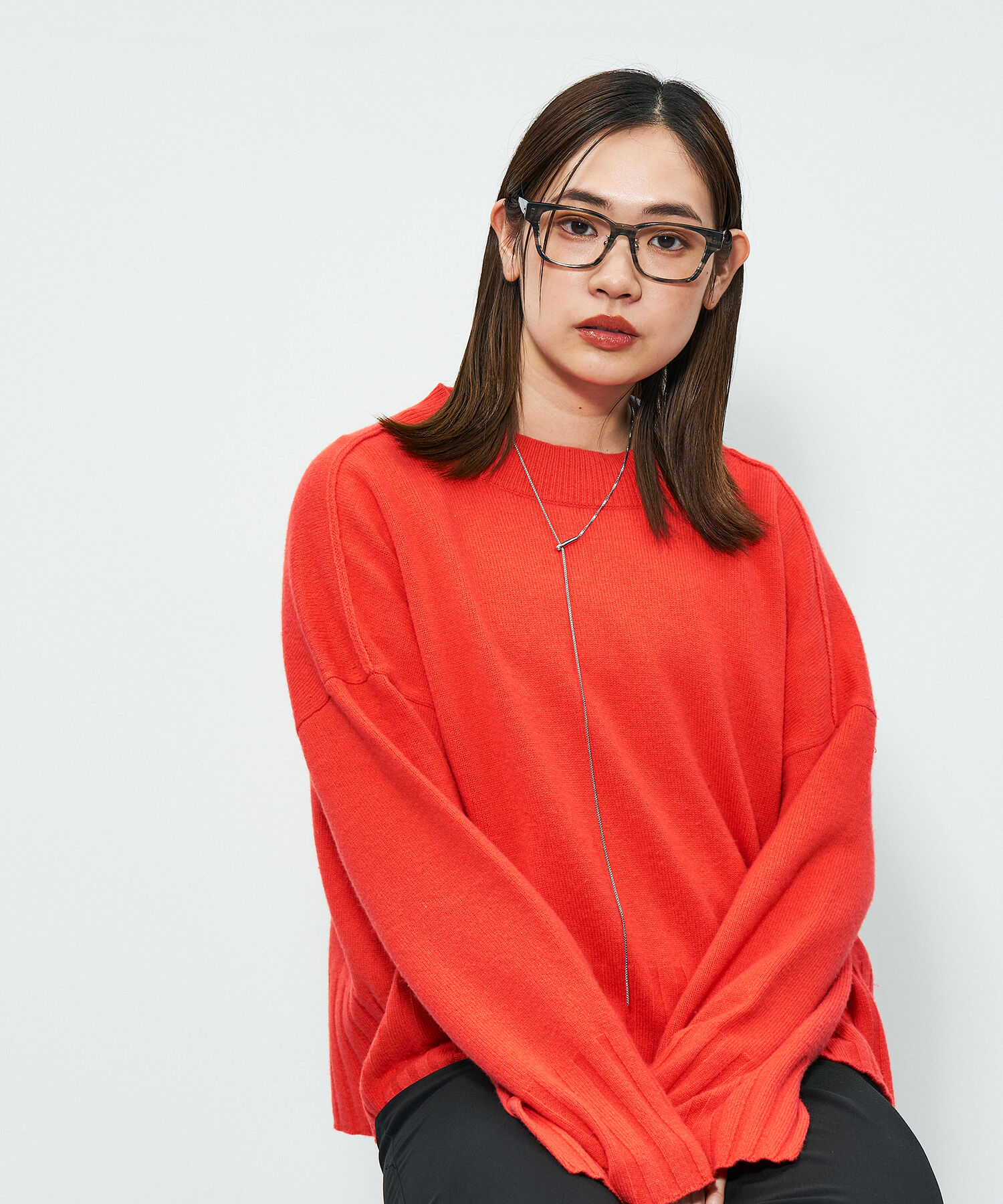  「Zoff｜STUDIO SEVEN｜ウェリントン型 メガネ 黒縁 太縁フレーム クリアフレーム レンズ交換券付き」|メガネ|