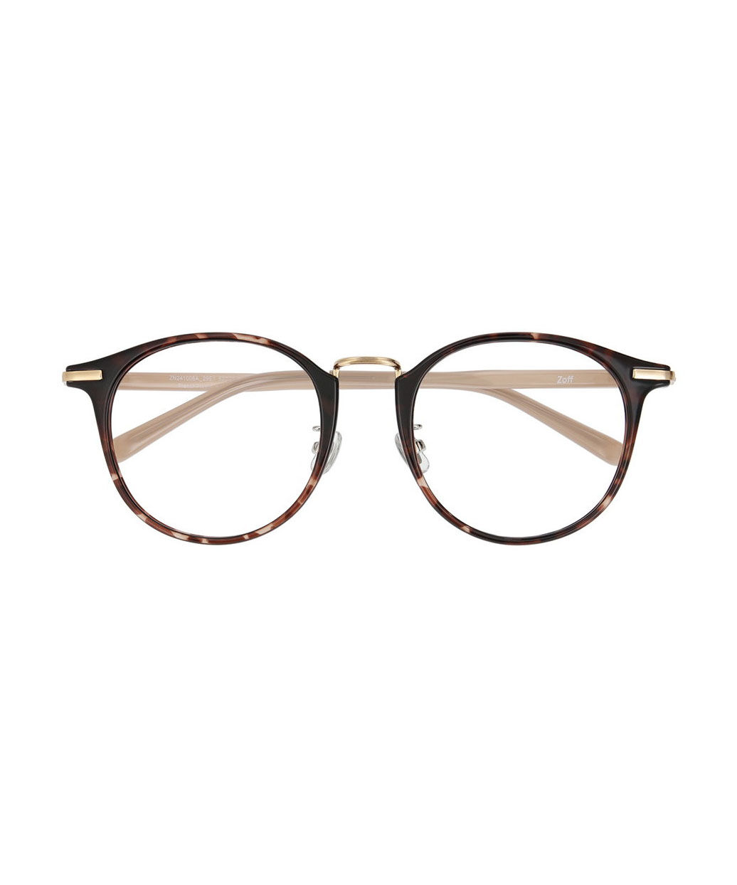  「[中顔面短縮みえメガネ]ボストン型 メガネ｜大きめシェイプがポイント クリアフレーム レンズ交換券付」|メガネ|