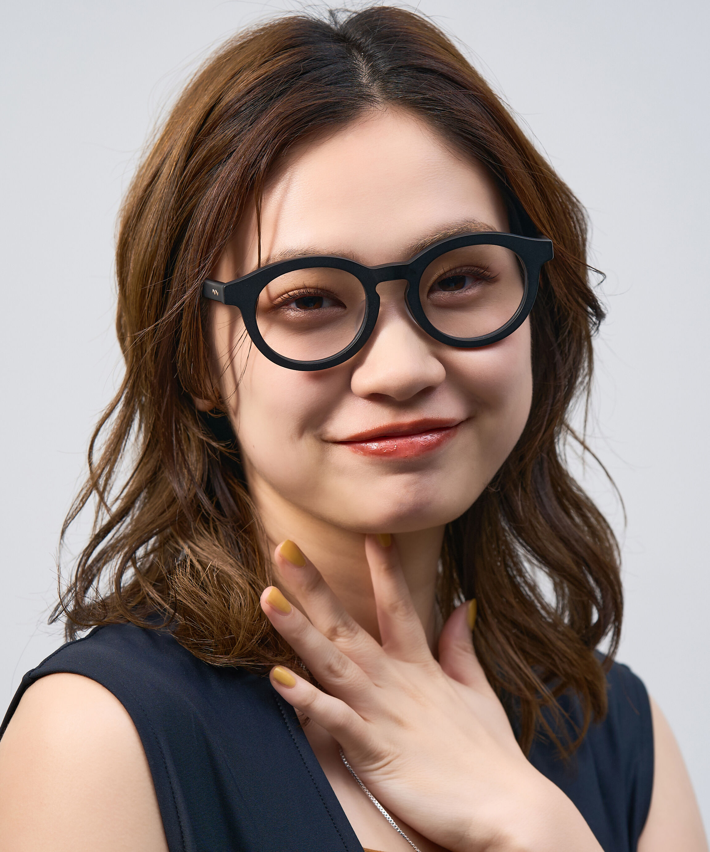  「Zoff | Kirimaru ボストン型 メガネ レンズ交換券付き 黒縁 太縁フレーム 小顔効果 きりまる」|メガネ|