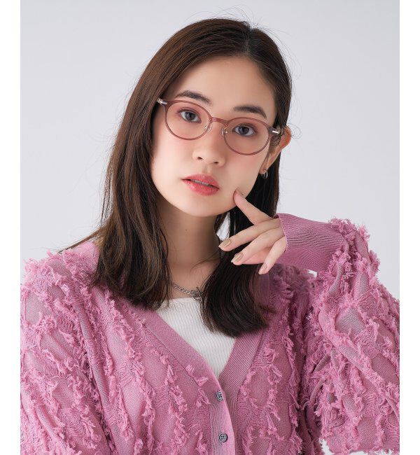  「ボストン型 メガネ│ズレ落ちにくい レザー調のラバーテンプルがオシャレなフレーム｜ レンズ交換券付」|メガネ|