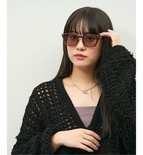  「【WEB限定】Zoff｜emiri ウェリントン型 サングラス UVカット 紫外線対策 辺見えみり」|サングラス|