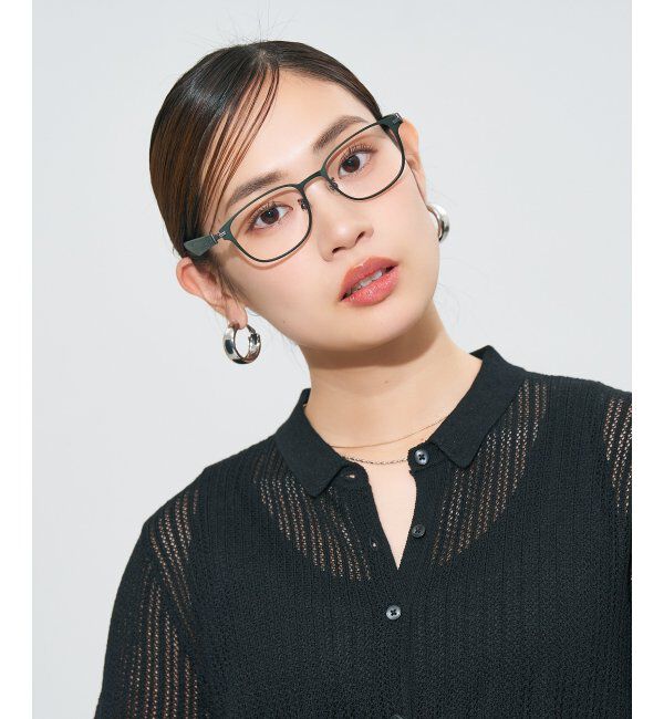  「ボストン型 メガネ | レザー調 ラバーテンプル 眼鏡 伊達メガネ 度付き CLASSIC レンズ交換券付」|メガネ|