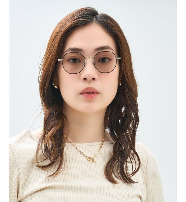  「Zoff｜Kirimaru ウェリントン型 サングラス   多角形フレーム ユニセックス UVカット 紫外線対策 小顔効果」|サングラス|