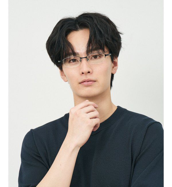  「スクエア型 ビジネス・アクティブ用 メガネ【CLAP CLICK搭載】 ずれ落ち防止 レンズ交換券付」|メガネ|