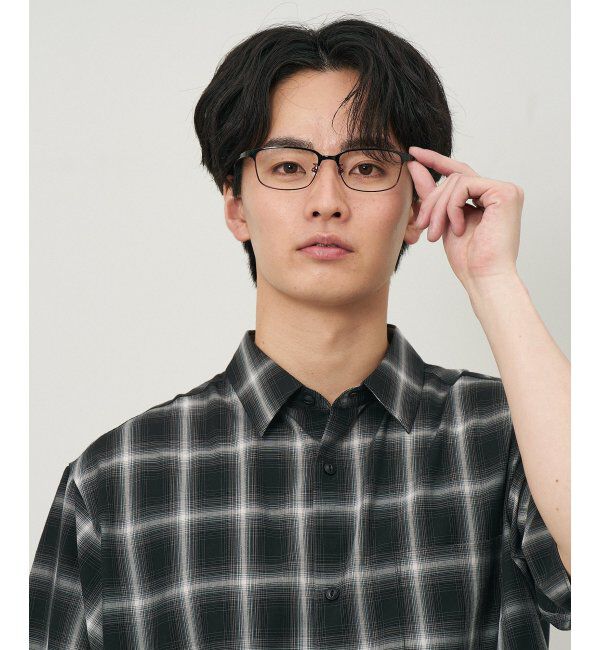  「ウェリントン型 ビジネス・アクティブ用 メガネ【CLAP CLICK搭載】 ずれ落ち防止 レンズ交換券付」|メガネ|