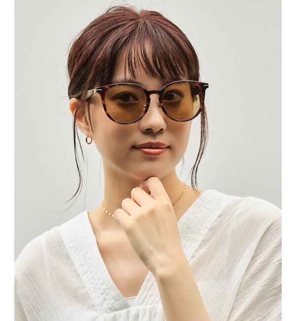  「SUNCUTGlasses/UV100%CUT サングラス｜ラバーテンプル｜ズレ落ち防止｜カラーレンズ｜紫外線対策 UVカット」|サングラス|