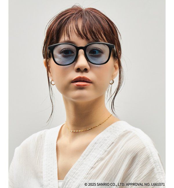  「Zoff｜はぴだんぶい ウェリントン型 サングラス｜紫外線対策 UVカット｜ユニセックス｜グッズ  」|サングラス|ブラック