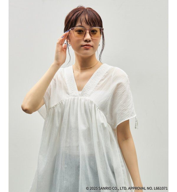  「Zoff｜はぴだんぶい ウェリントン型 サングラス｜紫外線対策 UVカット｜ユニセックス｜グッズ  」|サングラス|