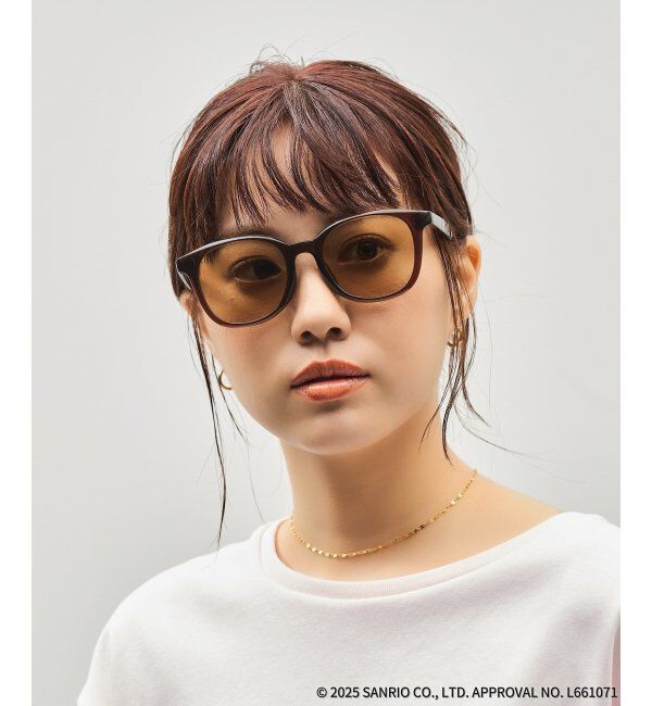  「Zoff｜はぴだんぶい ウェリントン型 サングラス｜紫外線対策 UVカット｜ユニセックス｜グッズ  」|サングラス|