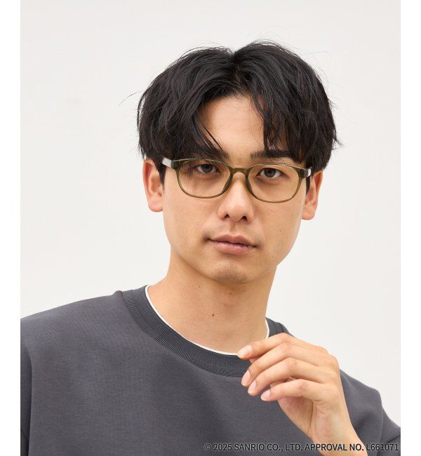  「Zoff｜はぴだんぶい ウェリントン型 メガネ｜伊達・度付きメガネ｜グッズ   レンズ交換券付」|メガネ|