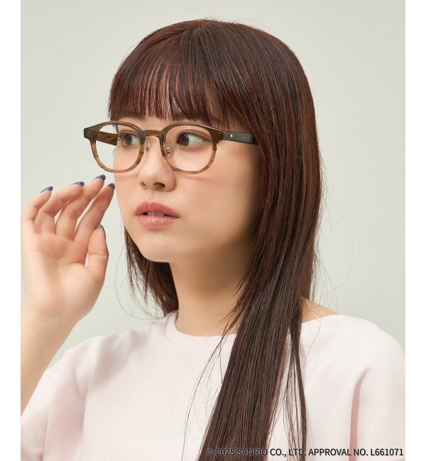  「Zoff｜はぴだんぶい 【けろけろけろっぴ モデル】メガネ｜伊達・度付きメガネ｜グッズ   レンズ交換券付」|メガネ|