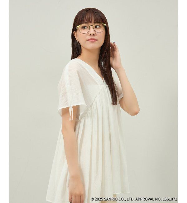  「Zoff｜はぴだんぶい 【けろけろけろっぴ モデル】メガネ｜伊達・度付きメガネ｜グッズ   レンズ交換券付」|メガネ|