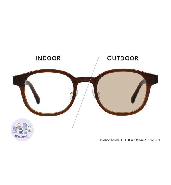  「【WEB限定】Zoff｜はぴだんぶい 調光サングラス｜紫外線で色が変わる 紫外線対策 UVカット｜グッズ  」|サングラス|